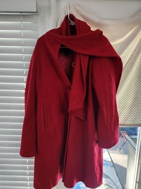 Oleg Cassini Red Women's Coat